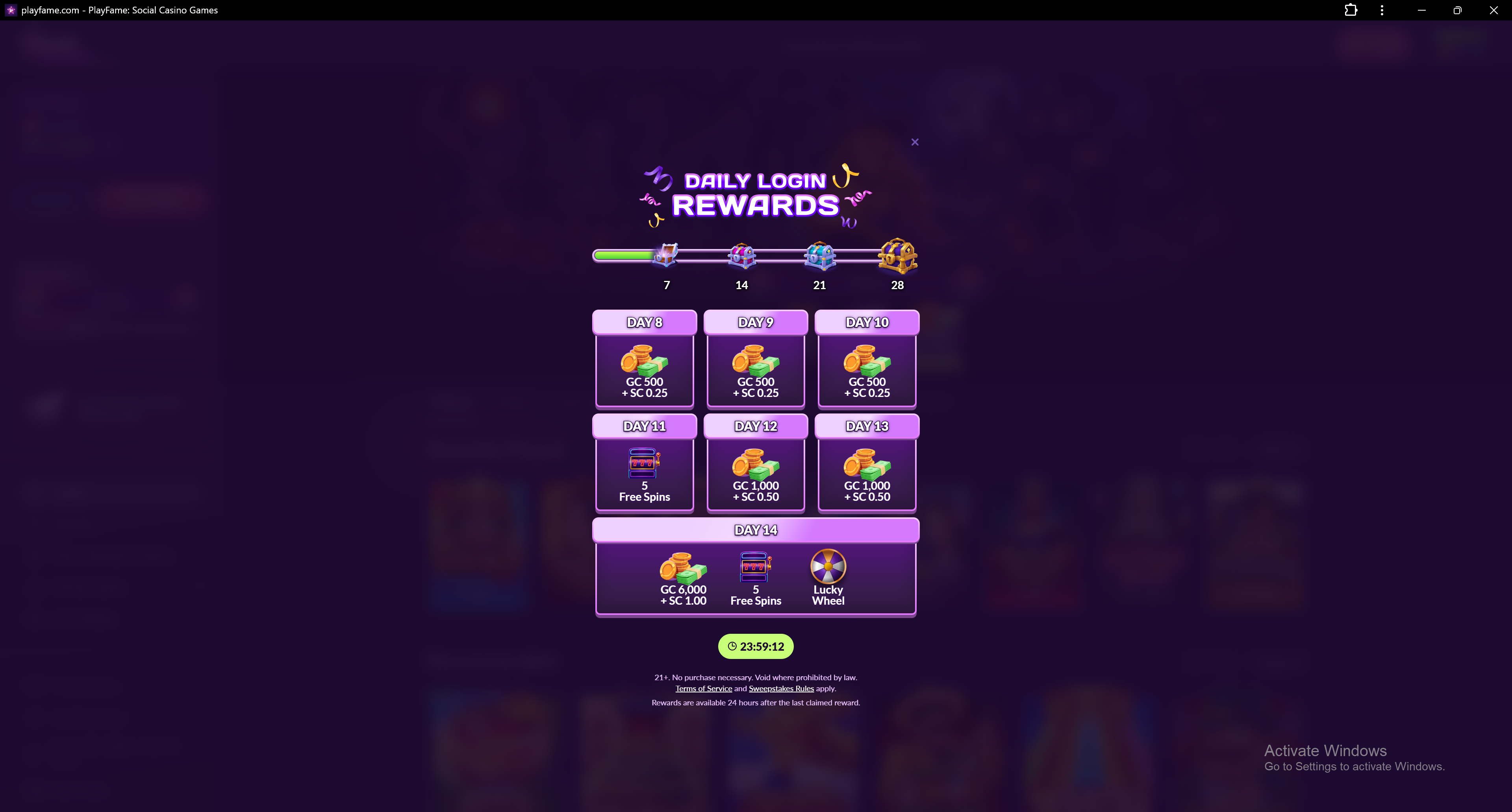 Day 8 Of PlayFame.com